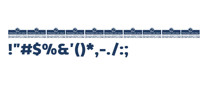 Kabrio-ExtraBold Other Characters