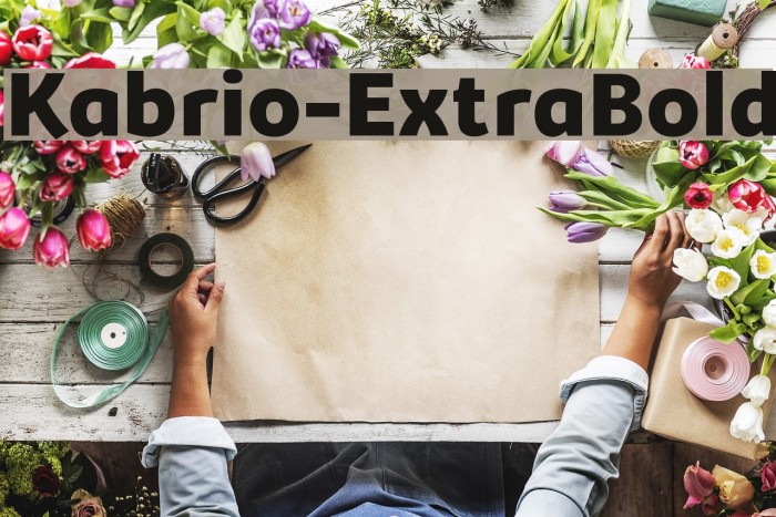 Kabrio-ExtraBold Example 2