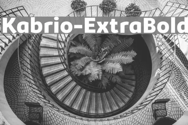 Kabrio-ExtraBold Font examples