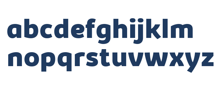 Kabrio-ExtraBold Lowercase