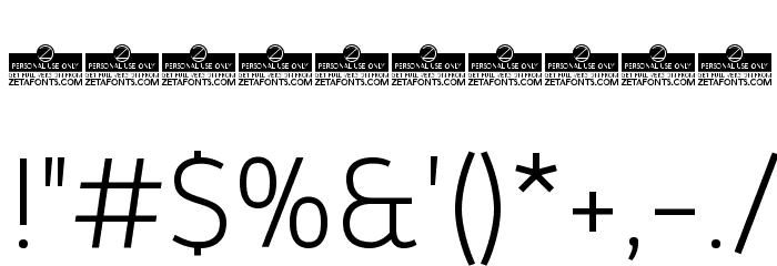 Kabrio-ExtraLight Font OTHER CHARS