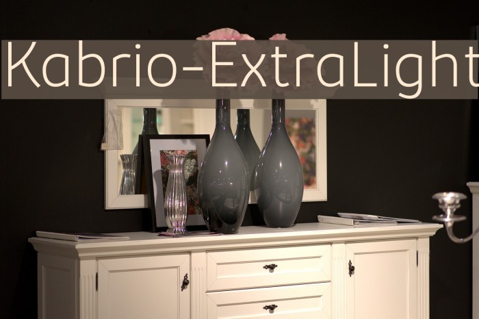 Kabrio-ExtraLight Font examples