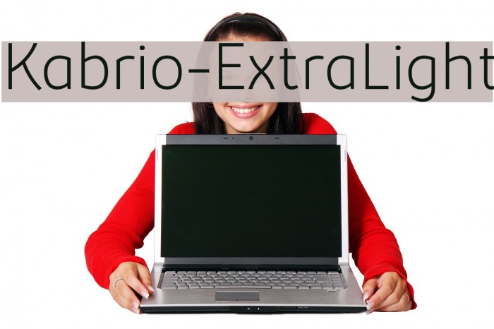 Kabrio-ExtraLight Font examples