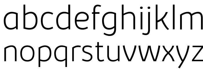 Kabrio-ExtraLight Font LOWERCASE