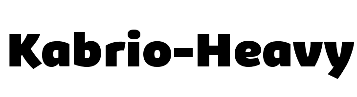 Kabrio-Heavy  font caratteri gratis