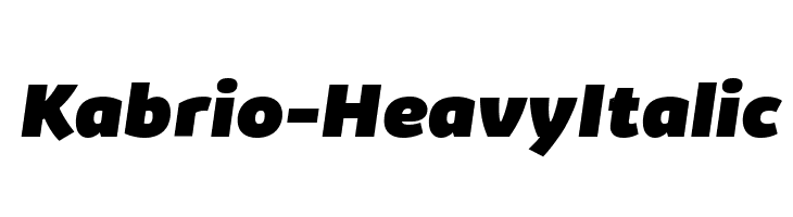 Kabrio-HeavyItalic  لخطوط تنزيل