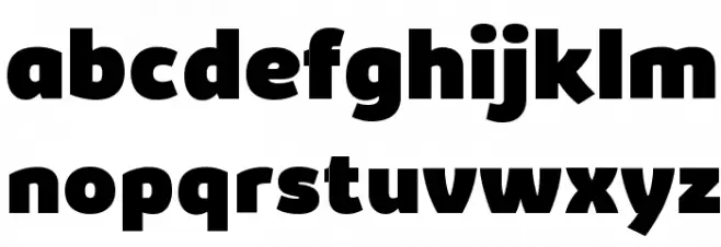 Kabrio-Heavy خط أحرف صغيرة