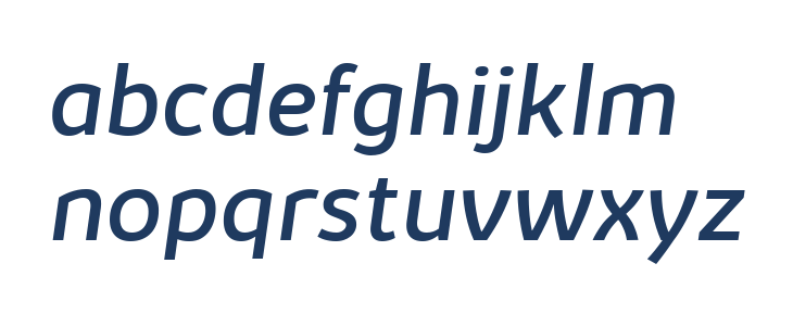 Kabrio-Italic Lowercase