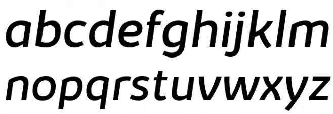 Kabrio-Italic Fuentes MINÚSCULAS