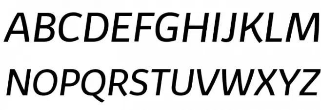 Kabrio-Italic Шрифта ВЕРХНИЙ