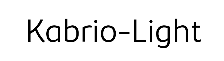 Kabrio-Light  Frei Schriftart Herunterladen