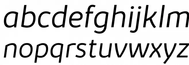 Kabrio-LightItalic Fuentes MINÚSCULAS