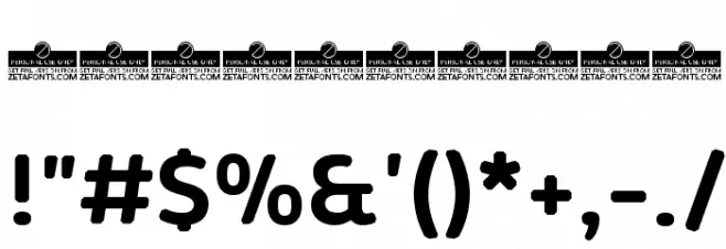 KabrioAbarth-Bold Font OTHER CHARS