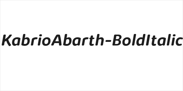 KabrioAbarth-BoldItalic Logo