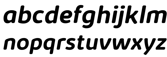 KabrioAbarth-BoldItalic Font LOWERCASE