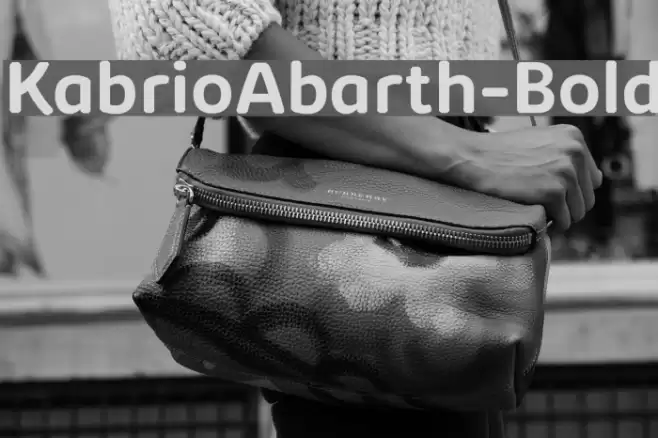 KabrioAbarth-Bold Font examples