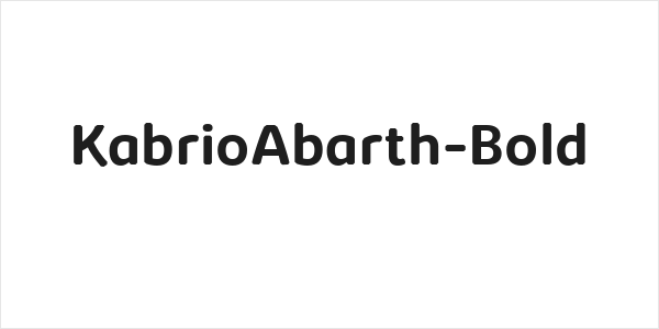 KabrioAbarth-Bold Logo
