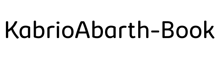 KabrioAbarth-Book  नि: शुल्क फ़ॉन्ट्स डाउनलोड