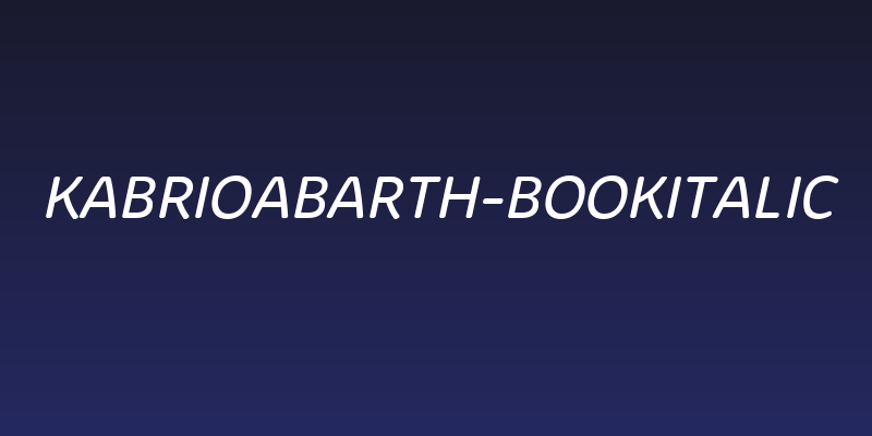 KabrioAbarth-BookItalic Social Header