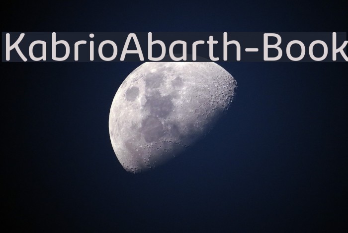 KabrioAbarth-Book Font examples