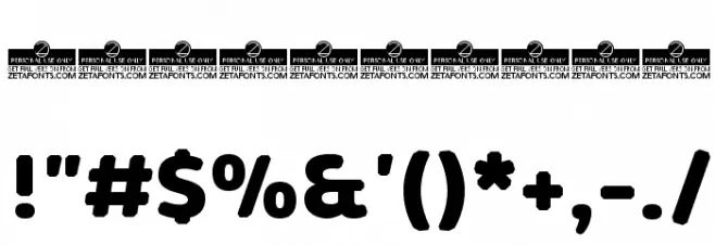 KabrioAbarth-ExtraBold Font OTHER CHARS