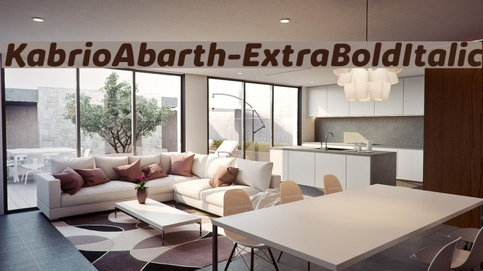 KabrioAbarth-ExtraBoldItalic Font examples