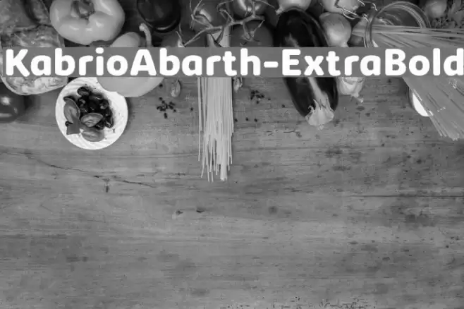 KabrioAbarth-ExtraBold Font examples