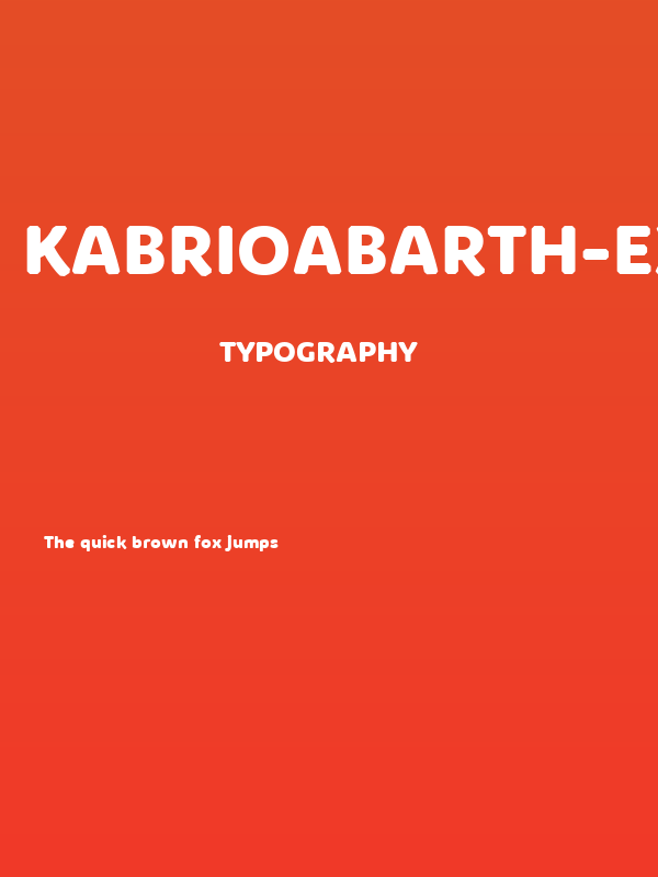 KabrioAbarth-ExtraBold Poster