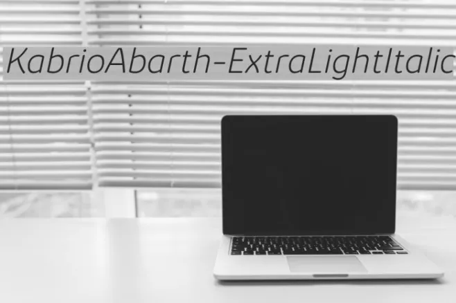 KabrioAbarth-ExtraLightItalic Example 3