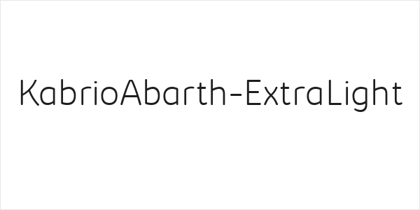 KabrioAbarth-ExtraLight Logo