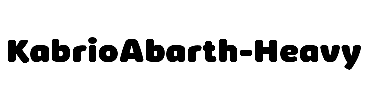 KabrioAbarth-Heavy  免费字体下载