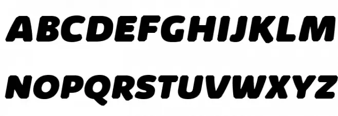 KabrioAbarth-HeavyItalic Polices MAJUSCULES
