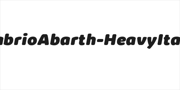 KabrioAbarth-HeavyItalic Logo