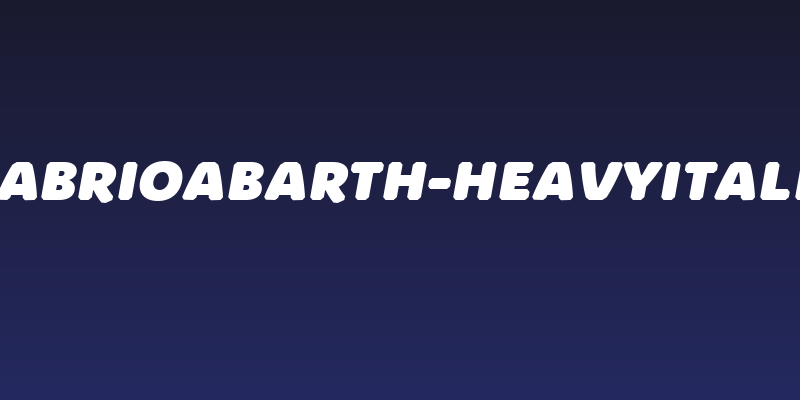 KabrioAbarth-HeavyItalic Social Header