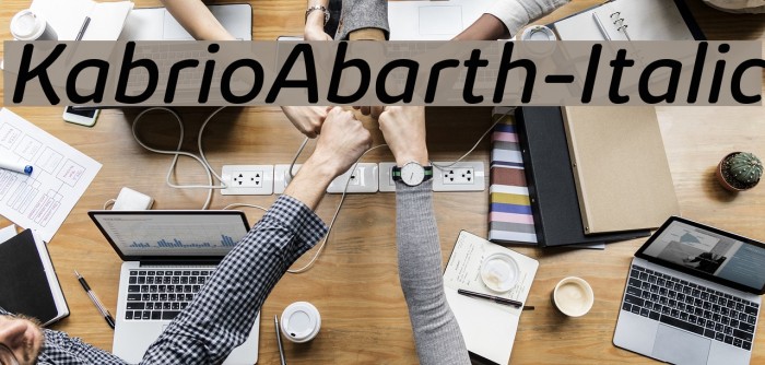 KabrioAbarth-Italic Font examples