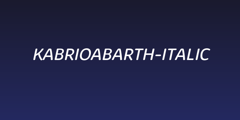 KabrioAbarth-Italic Social Header