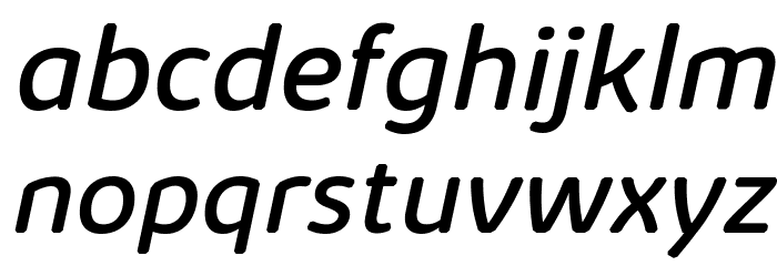 KabrioAbarth-Italic Font LOWERCASE