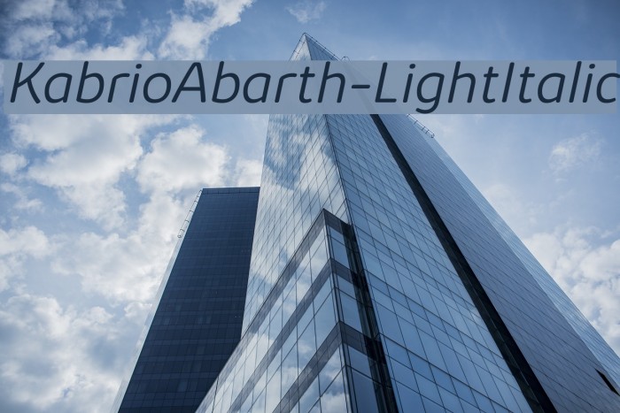 KabrioAbarth-LightItalic Example 1