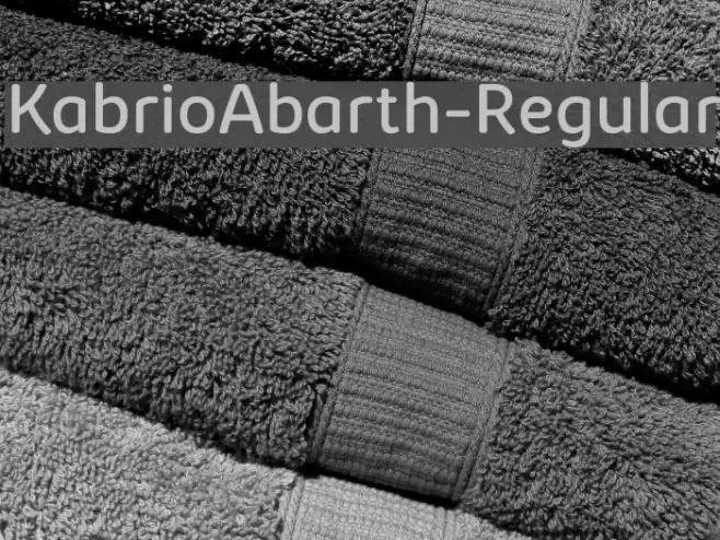 KabrioAbarth-Regular Font examples