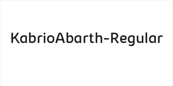 KabrioAbarth-Regular Logo