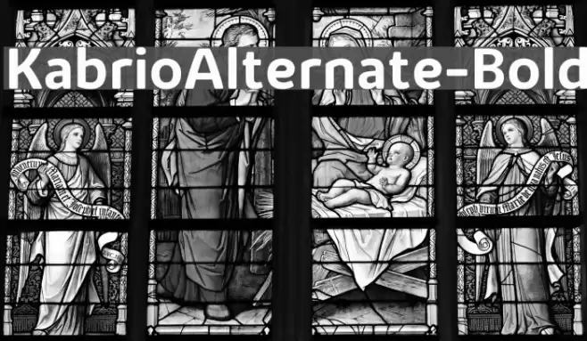 KabrioAlternate-Bold Font examples