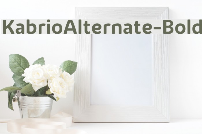 KabrioAlternate-Bold Example 3