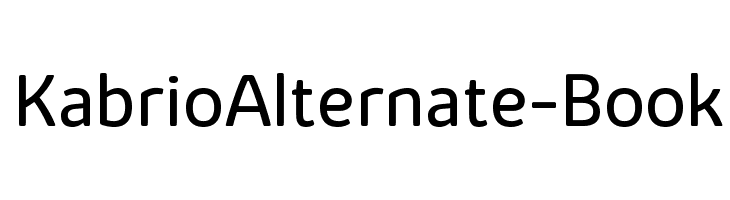 KabrioAlternate-Book  font caratteri gratis