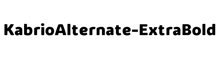 KabrioAlternate-ExtraBold  font caratteri gratis