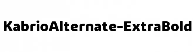 KabrioAlternate-ExtraBold  font caratteri gratis