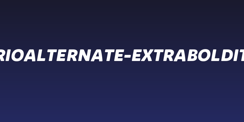 KabrioAlternate-ExtraBoldItalic Social Header