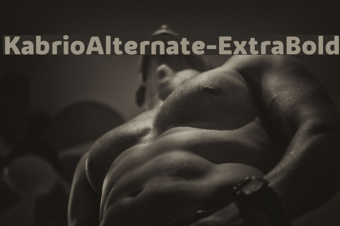 KabrioAlternate-ExtraBold Font examples