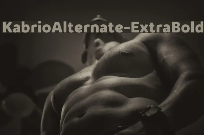 KabrioAlternate-ExtraBold Example 1