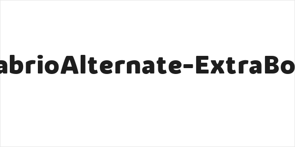 KabrioAlternate-ExtraBold Logo