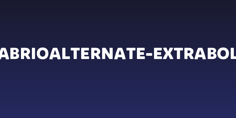 KabrioAlternate-ExtraBold Social Header